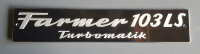 Motorhaubenschild "Farmer 103 LS"