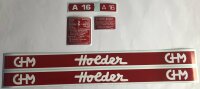 Aufklebersatz Holder A16