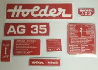 Aufklebersatz Holder AG35