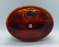 2-Kammer-Leuchte oval Metall