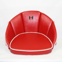 Sitzkissen mit IHC-Logo, 30cm, rot/weiß