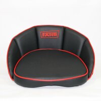 Sitzkissen schwarz/rot 22 cm hoch mit Fahr-Logo