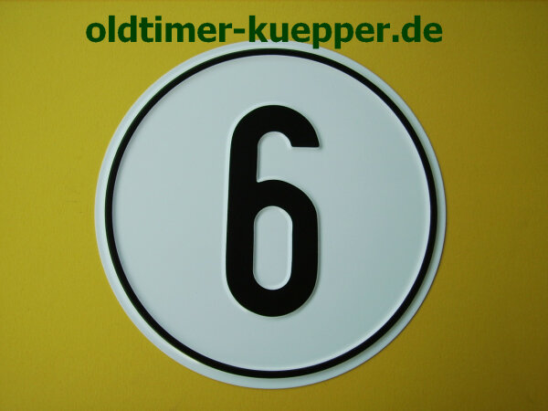 Geschwindigkeitsschild Alu 6  100262